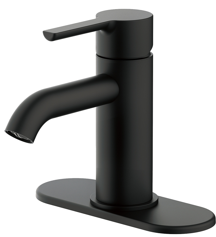 Lavatory Faucet 1 Handle Matte Black