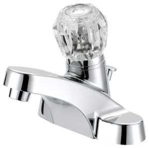 Lavatory Faucet 1 Plastic Knob Chrome