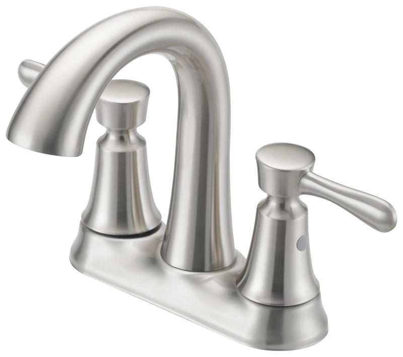Lavatory Faucet 2 Handle High Arch Brushed Nickel 