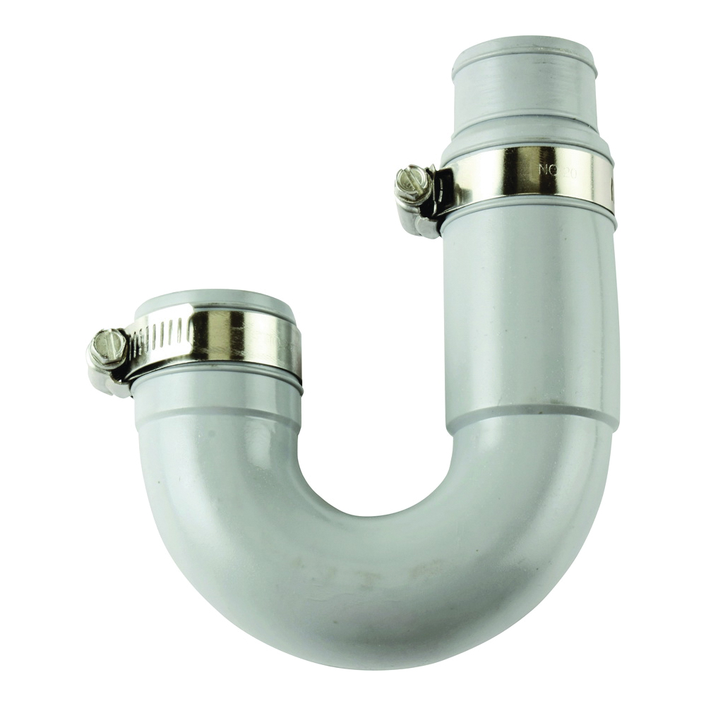 Trap Flexible J Bend 1½" or 1¼ Drain Gray
