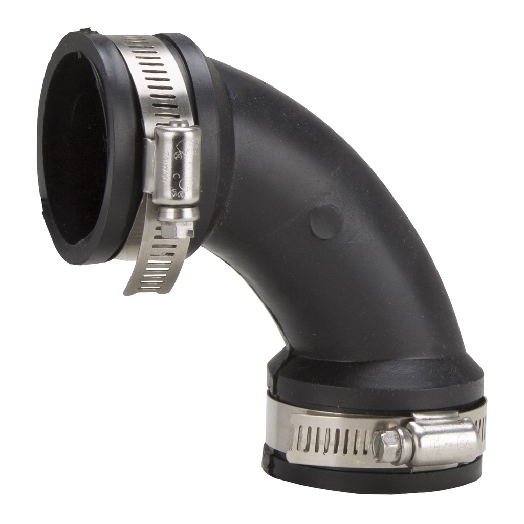 Flexible Elbow 1-1/2"x1-1/2" Black