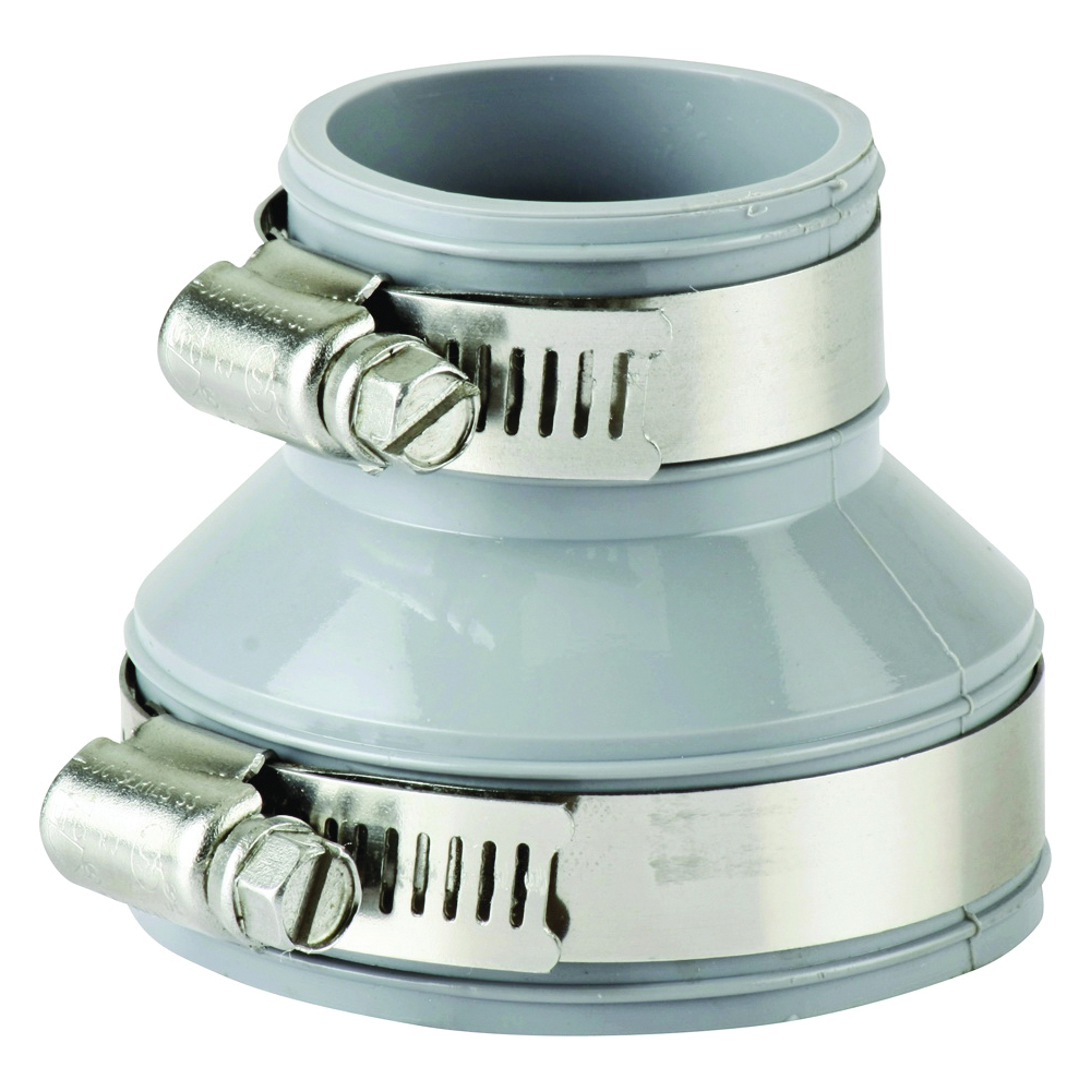 Flexible Connector 2"x1½"or 1¼" Drain & Trap Gray