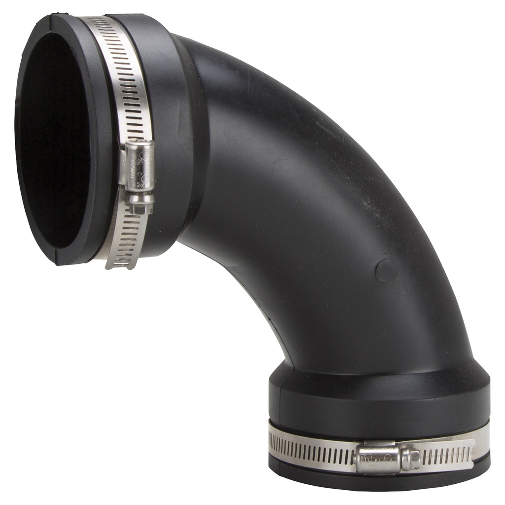 Flexible Elbow 3"x3" Black