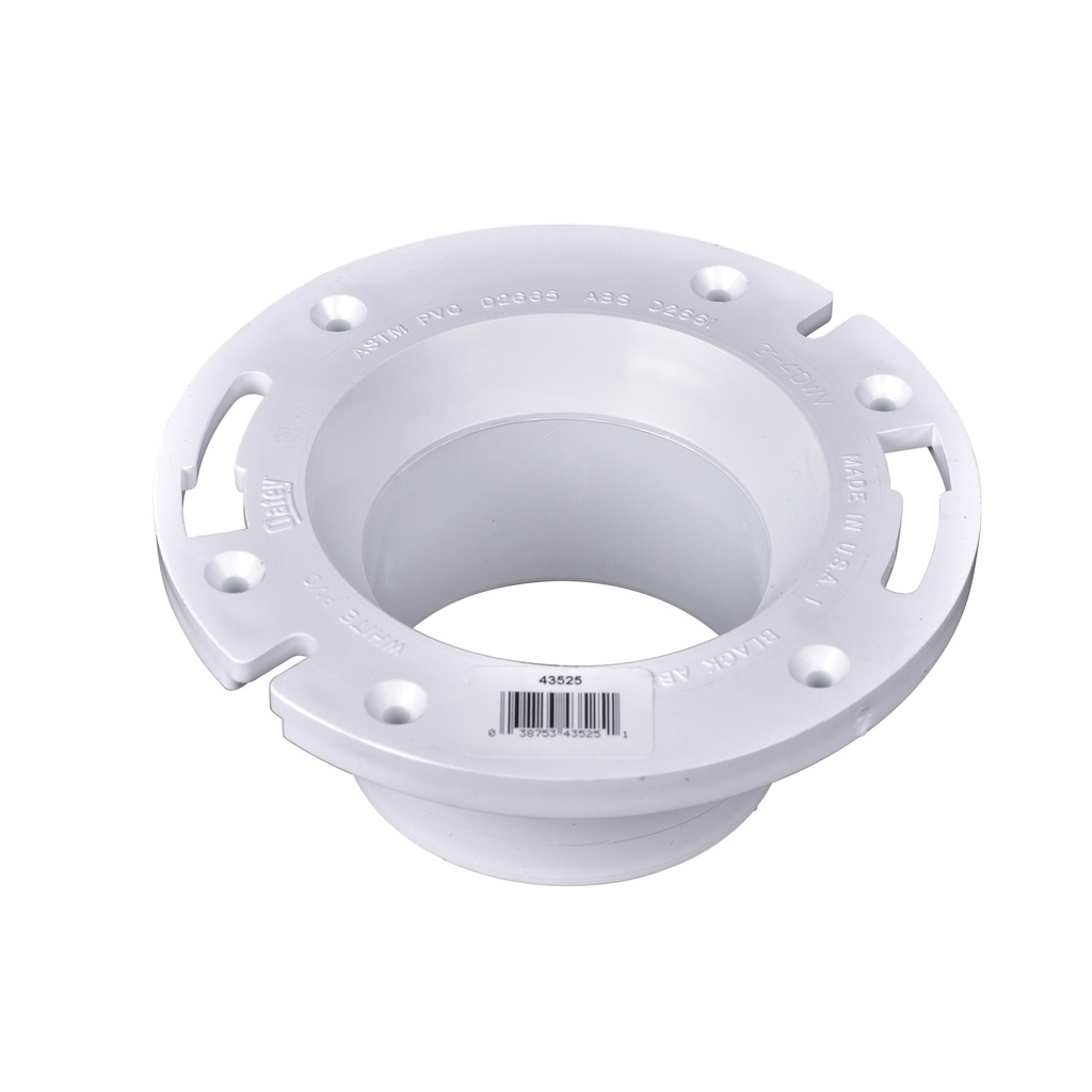 CLOSET FLANGE PVC LONG PATTERN 43525 