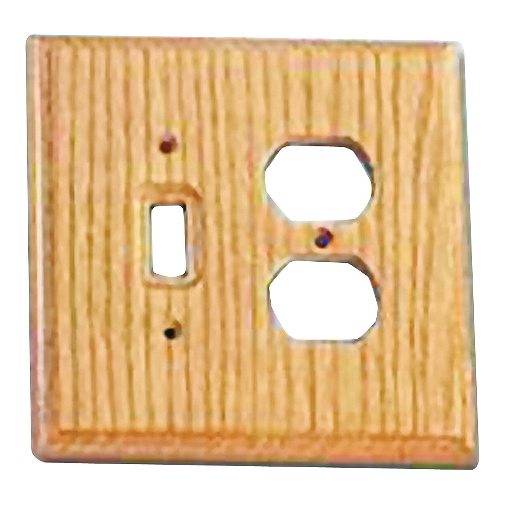 OAK SWITCH/RECEPTACLE PLATE