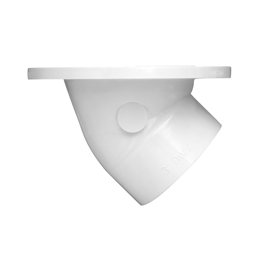 CLOSET FLANGE PVC 45 DEGREE 43816 