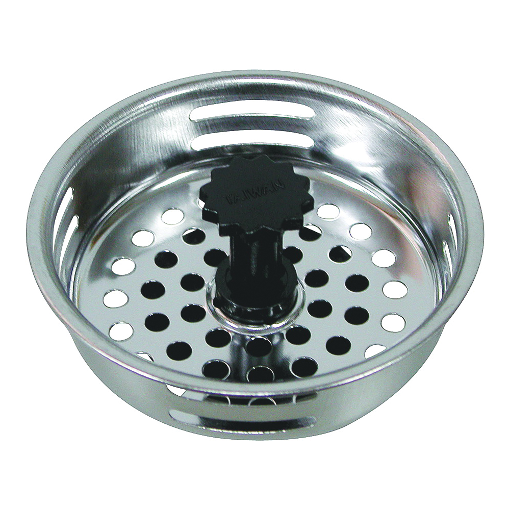 Strainer Basket Sink 3-1/2"-4" Adjustable Post Stainless Steel 