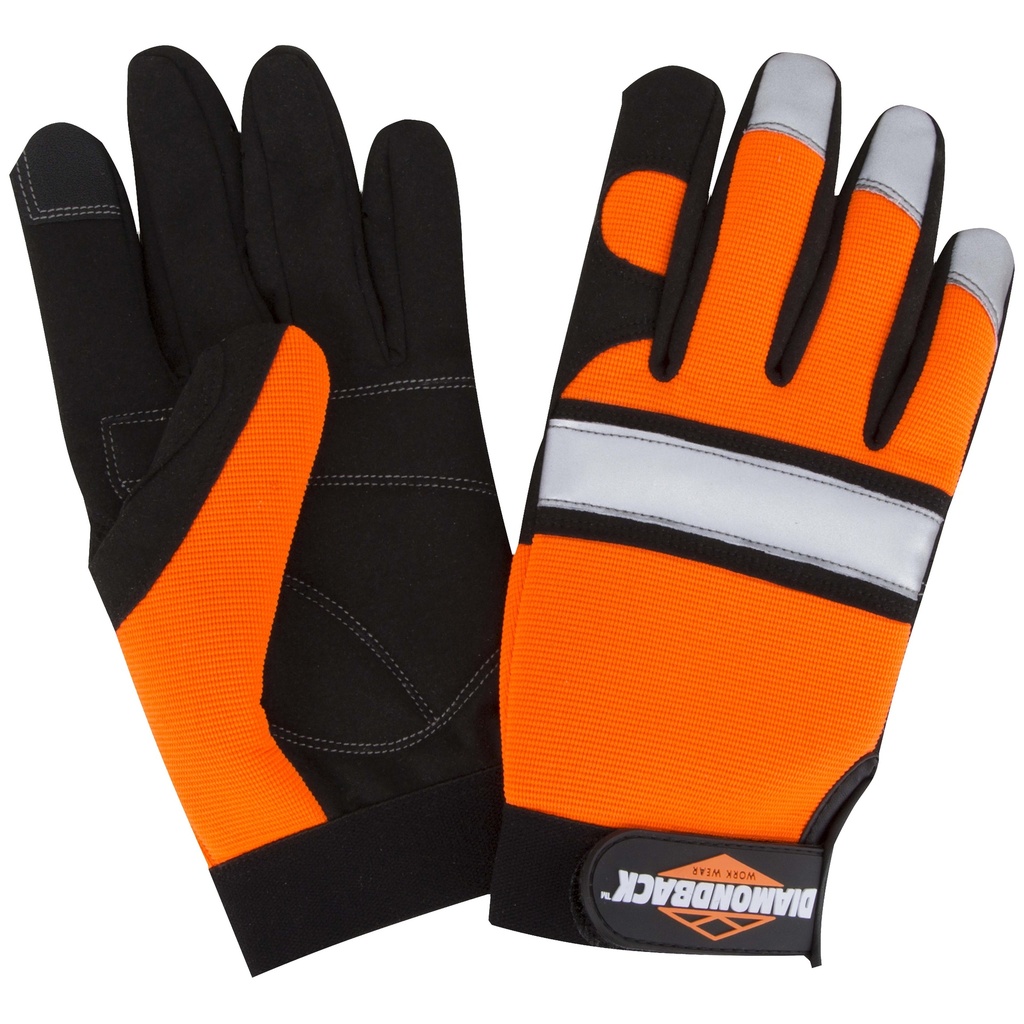 Mechanic Gloves L Hi-Visibility Orange