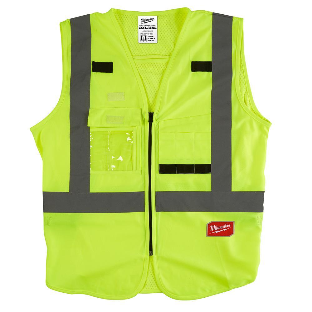 SFTY VEST HGH VIS YELX XL/XXXL