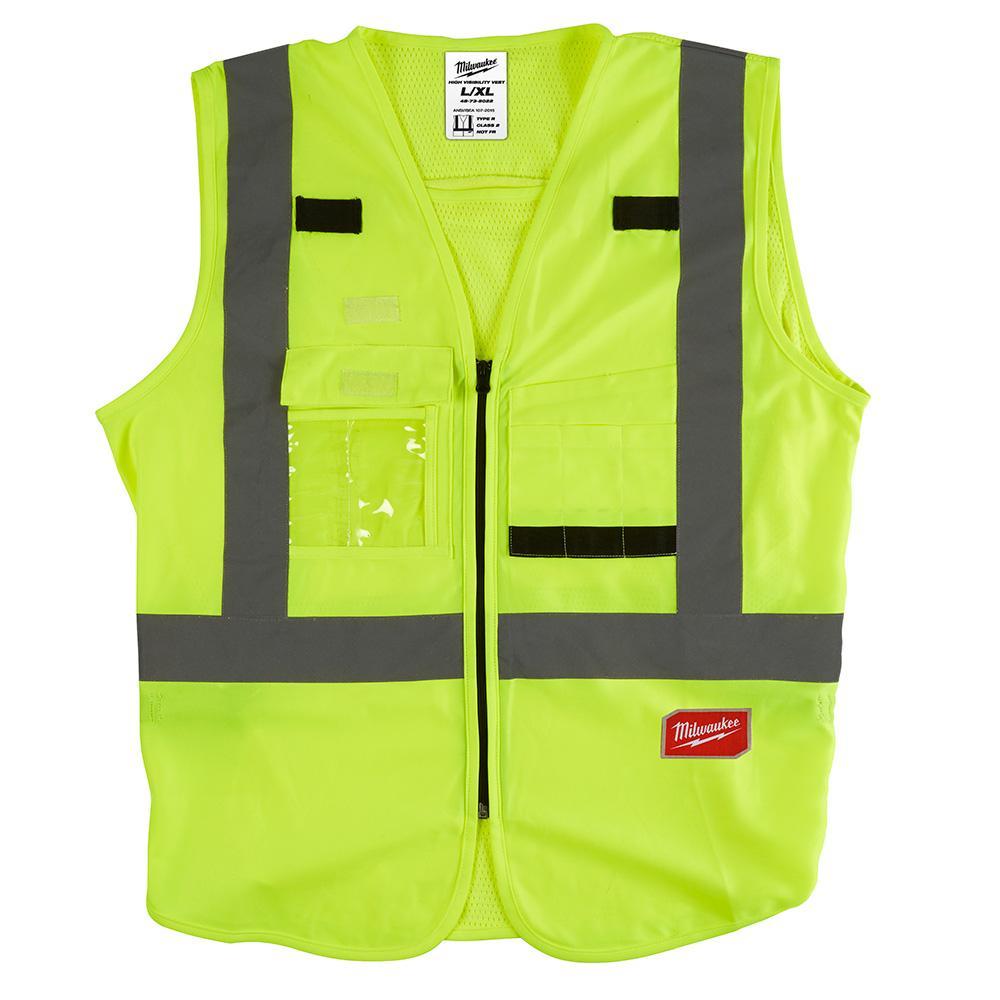 SAFETY VEST HIGH VIS YEL L/XL