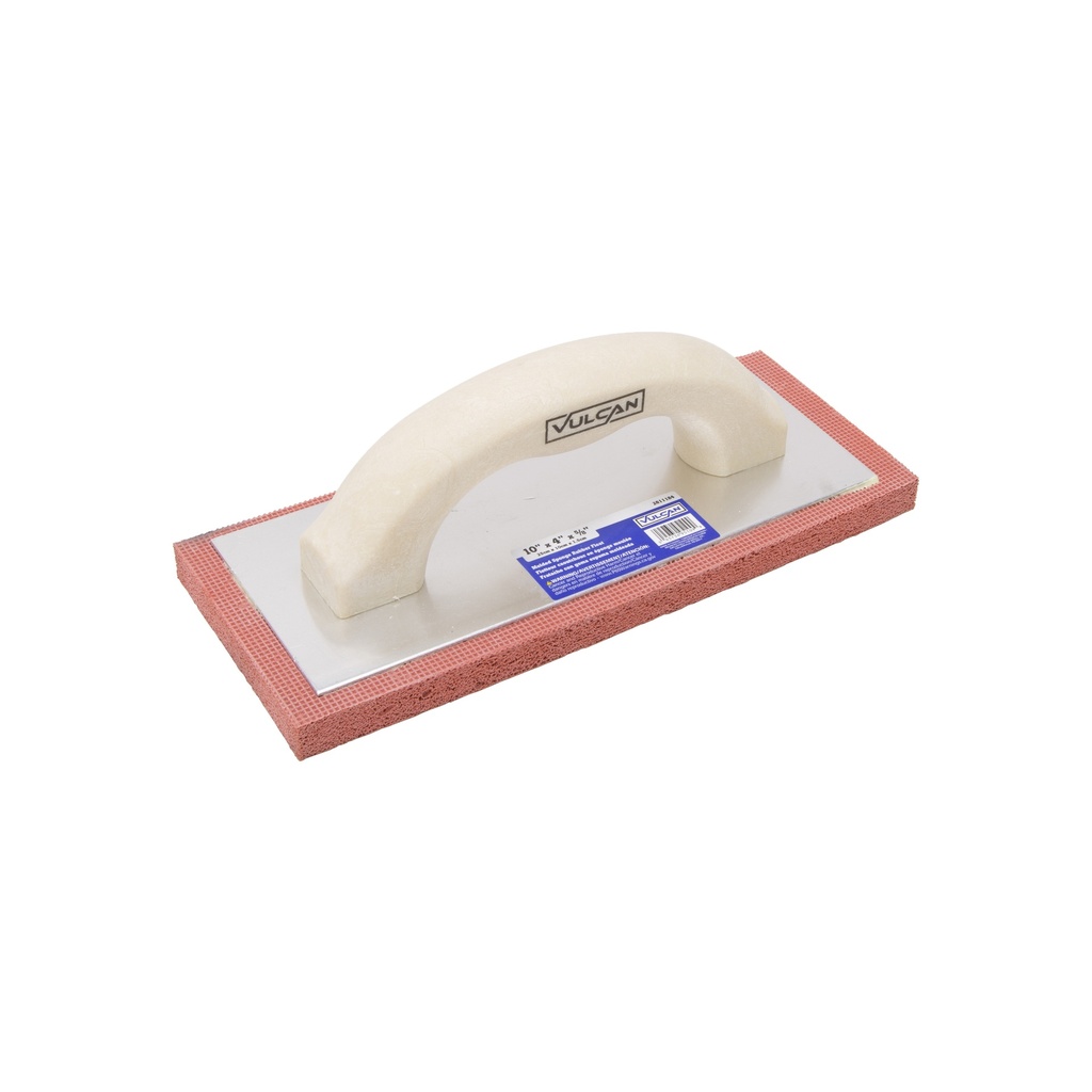 Rubber Float Molded Sponge 4"x10"x5/8" Red