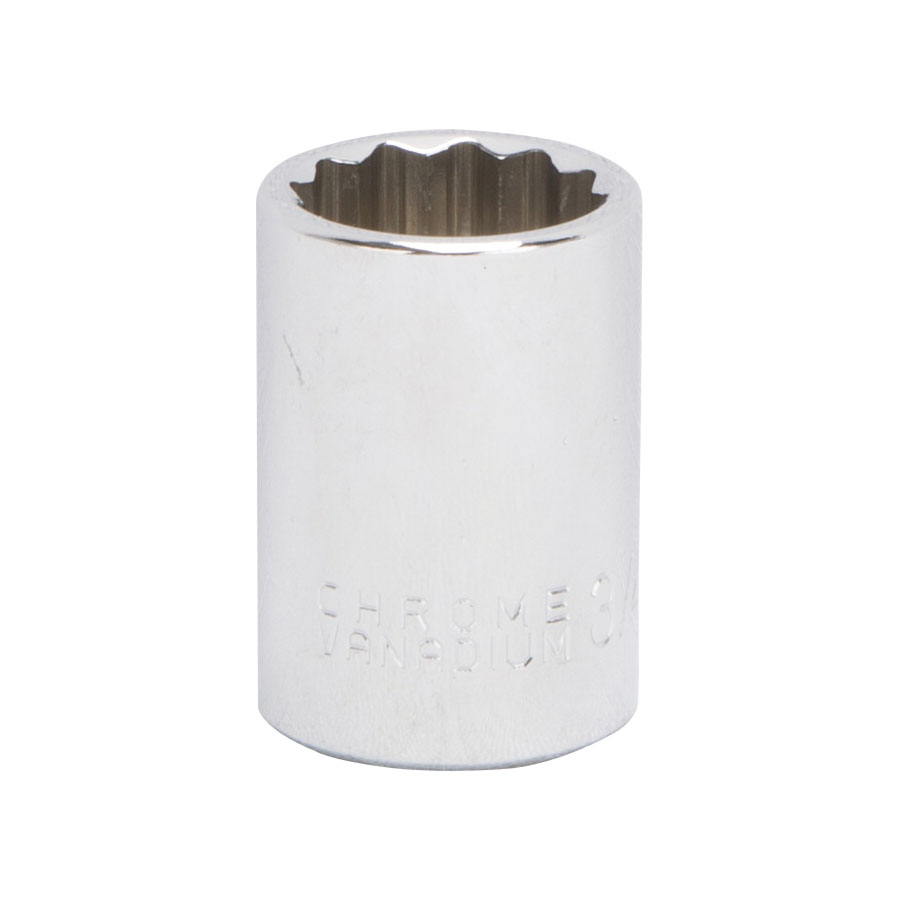 SOCKET 3/4IN 1/2DRIVE 12PT