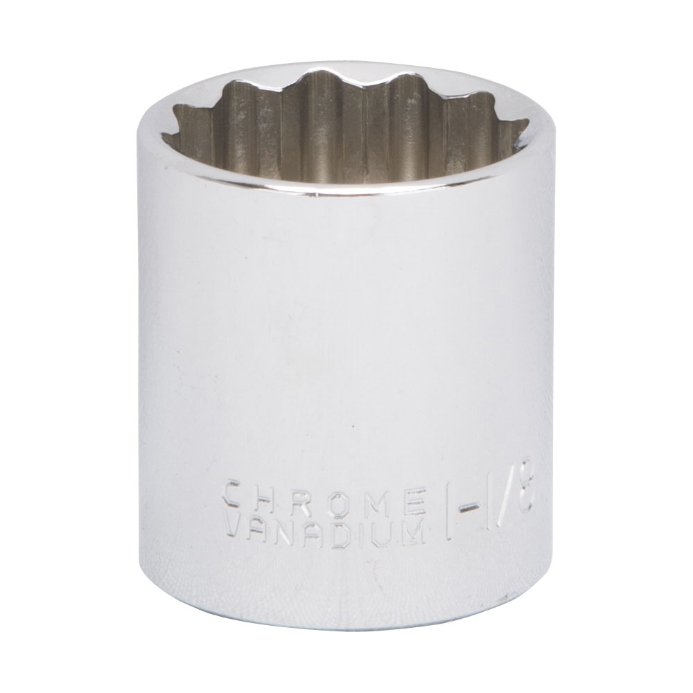 SOCKET 1-1/8IN 1/2DRIVE 12PT