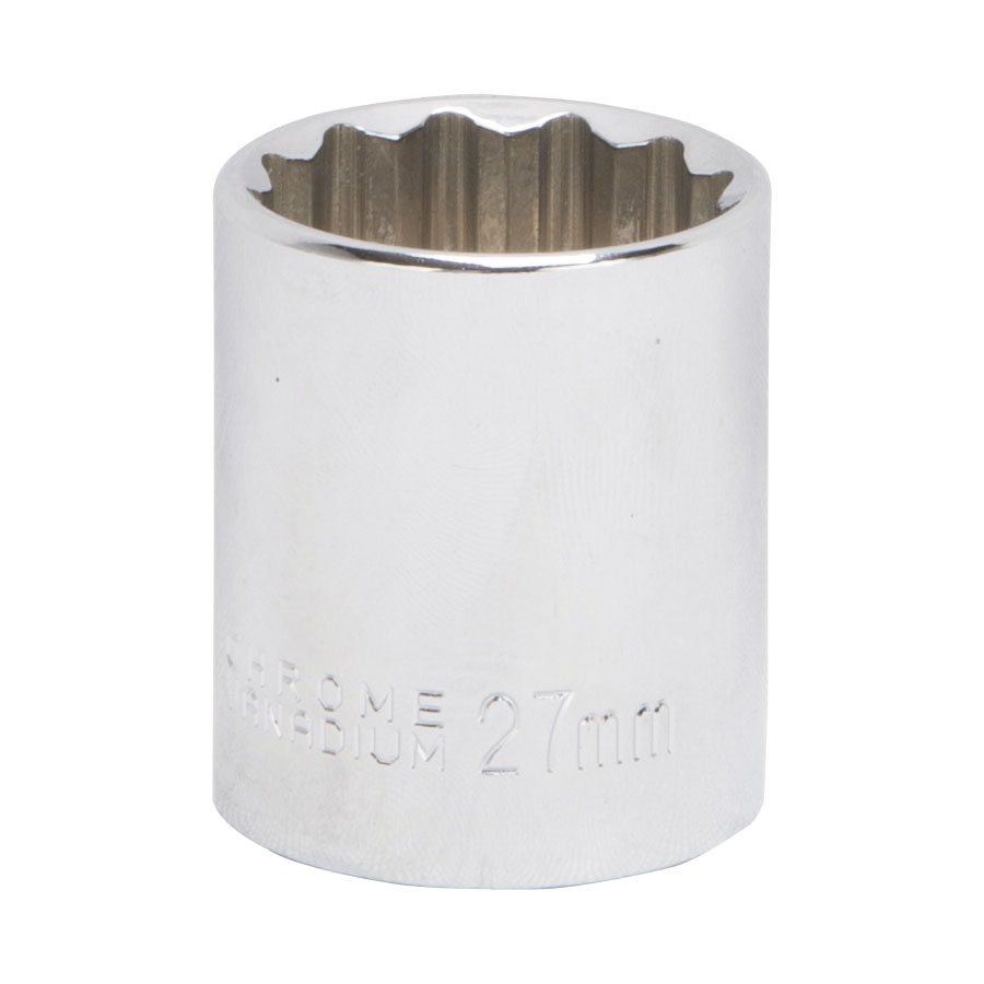 SOCKET 27MM 1/2DRIVE 12PT