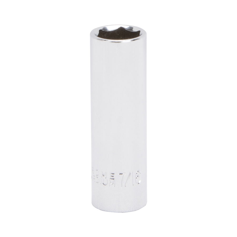 DEEP SOCKET 7/16IN 1/4DR 6PT