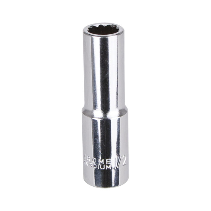 DEEP SOCKET 1/2IN 1/2DR 12PT