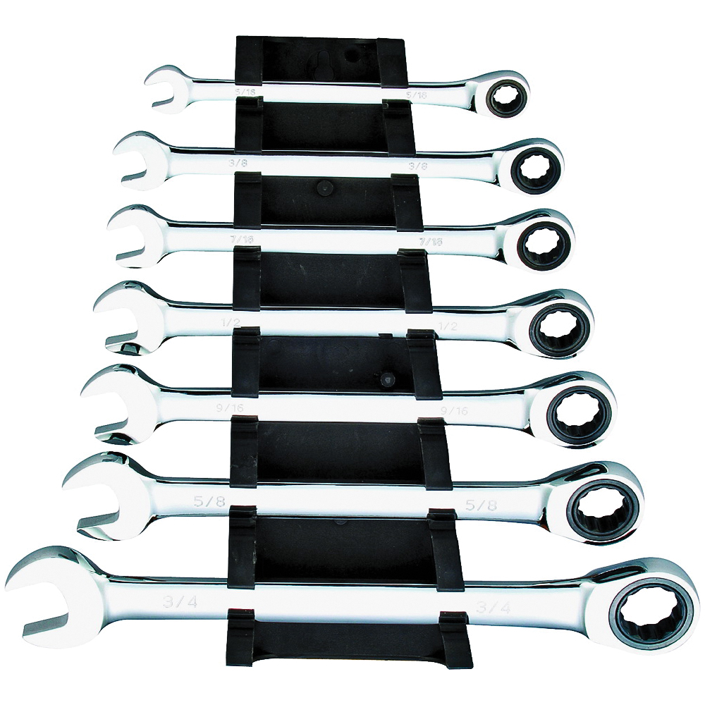 7PC SAE RATCHET WRENCH SET