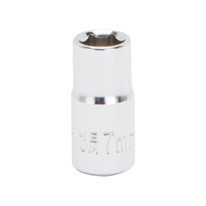 Socket 7mm 1/4" Drive 6pt