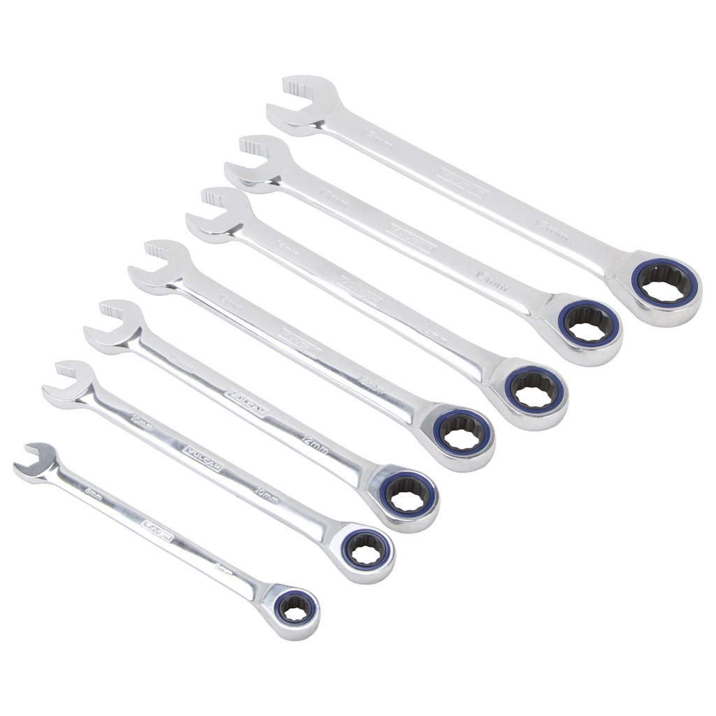 7PC METRIC RATCHET WRENCH SET