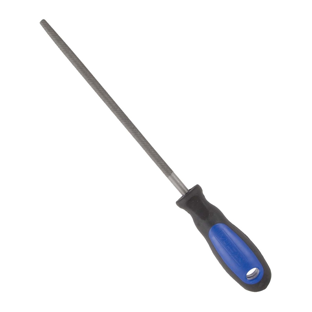ROUND FILE W/RUBBER GRIP 8IN