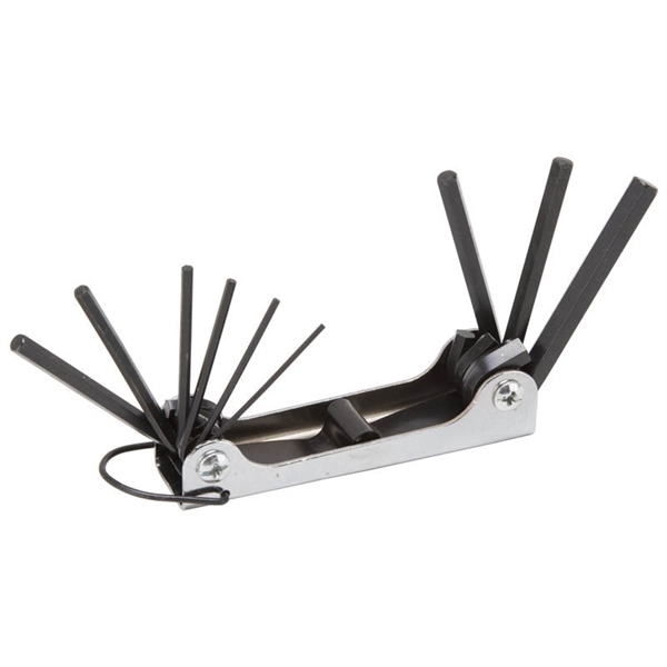 KEY HEX SET 9PC METRIC FOLD-UP