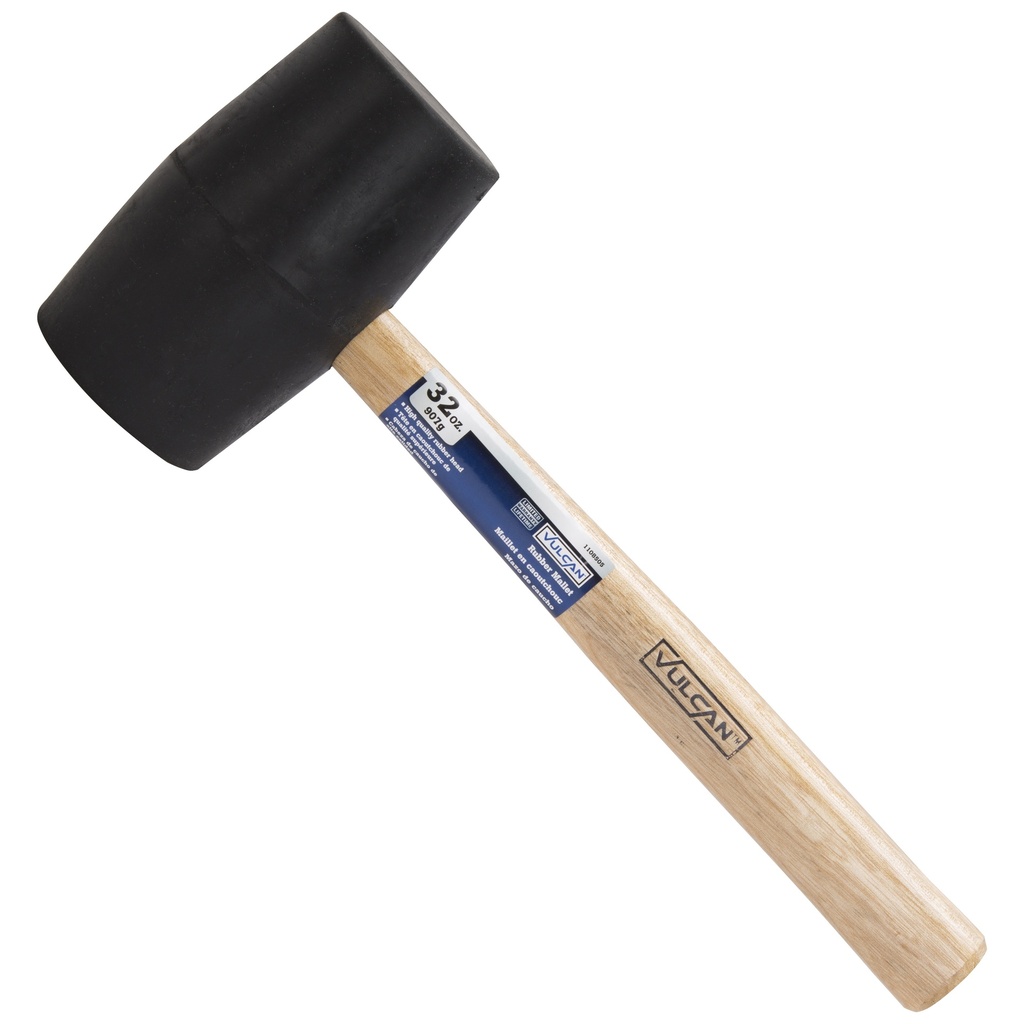 Rubber Mallet 32oz Black Head