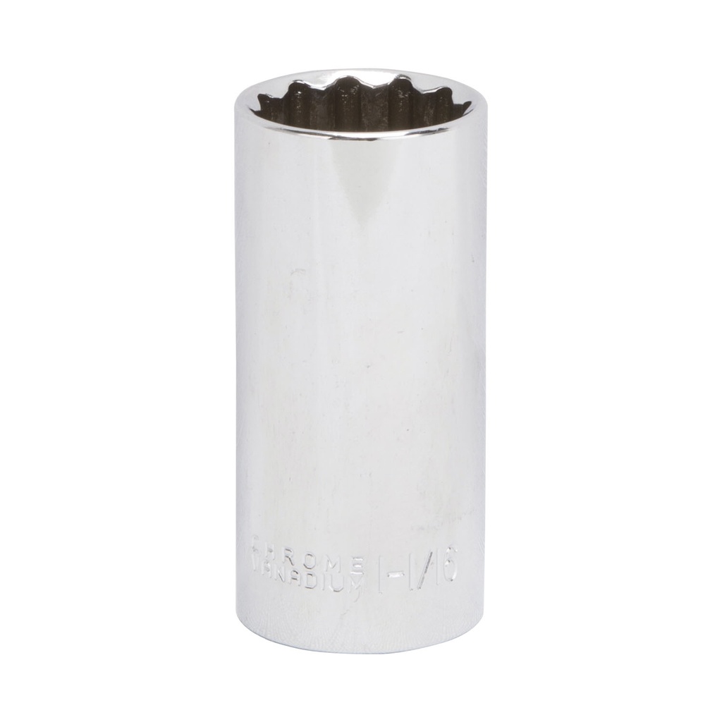 DEEP SOCKET 1-1/16IN 1/2DR 12P