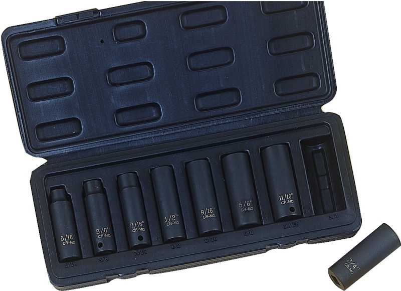 SOCKET SET DP IMPCT 3/8DR SAE