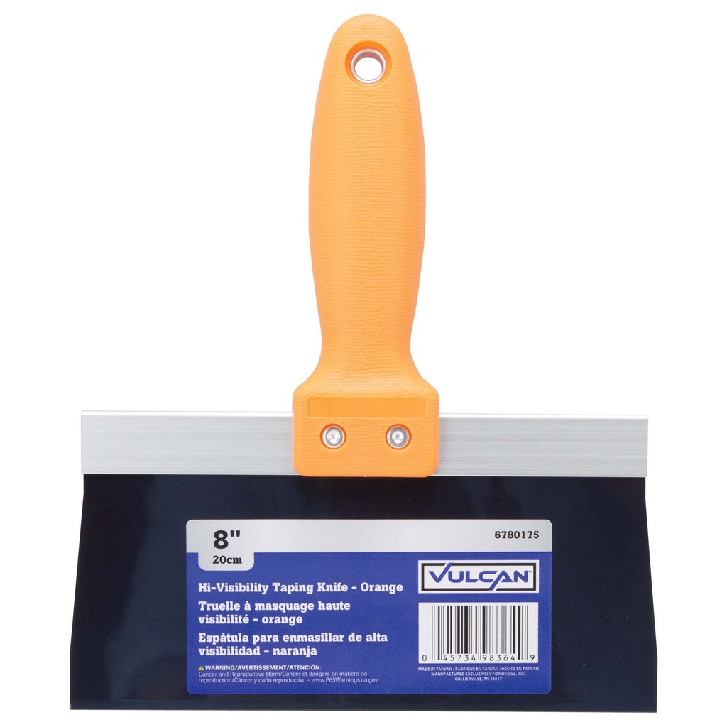 8" Hi Vis Taping Knife Orange 