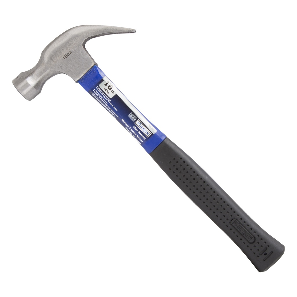 Claw Hammer Curved 16oz Fiberglass Handle