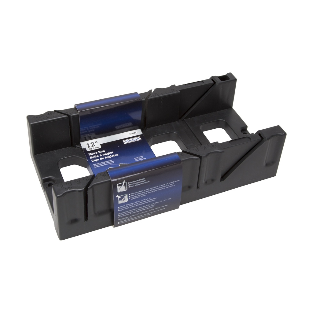 Mitre Box 12" Plastic Black