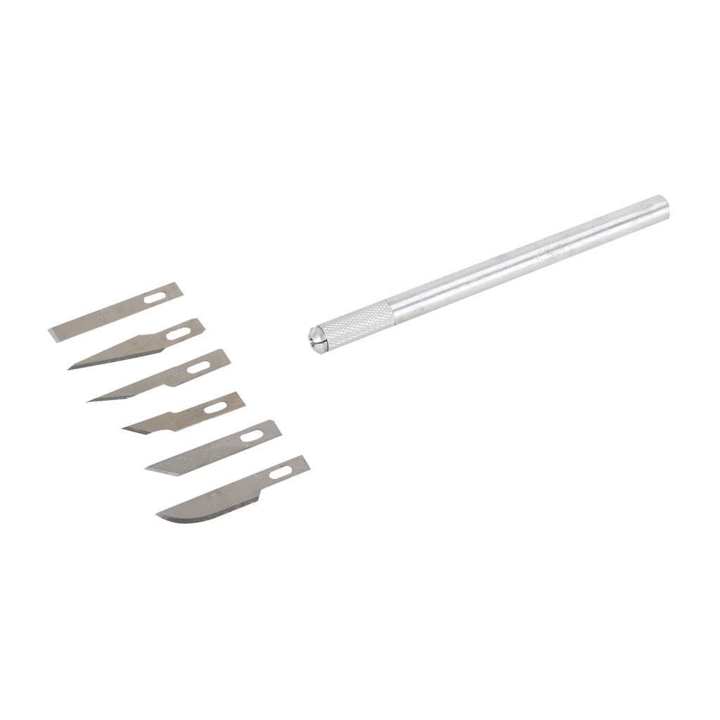 KNIFE HOBBY SET 7 PC ALUMINUM