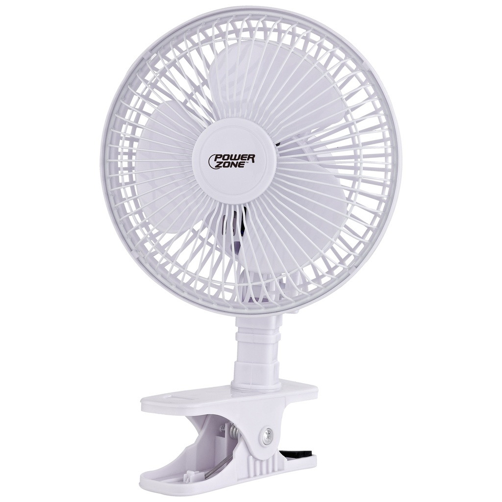 Desk/Clip-On Fan 6" White