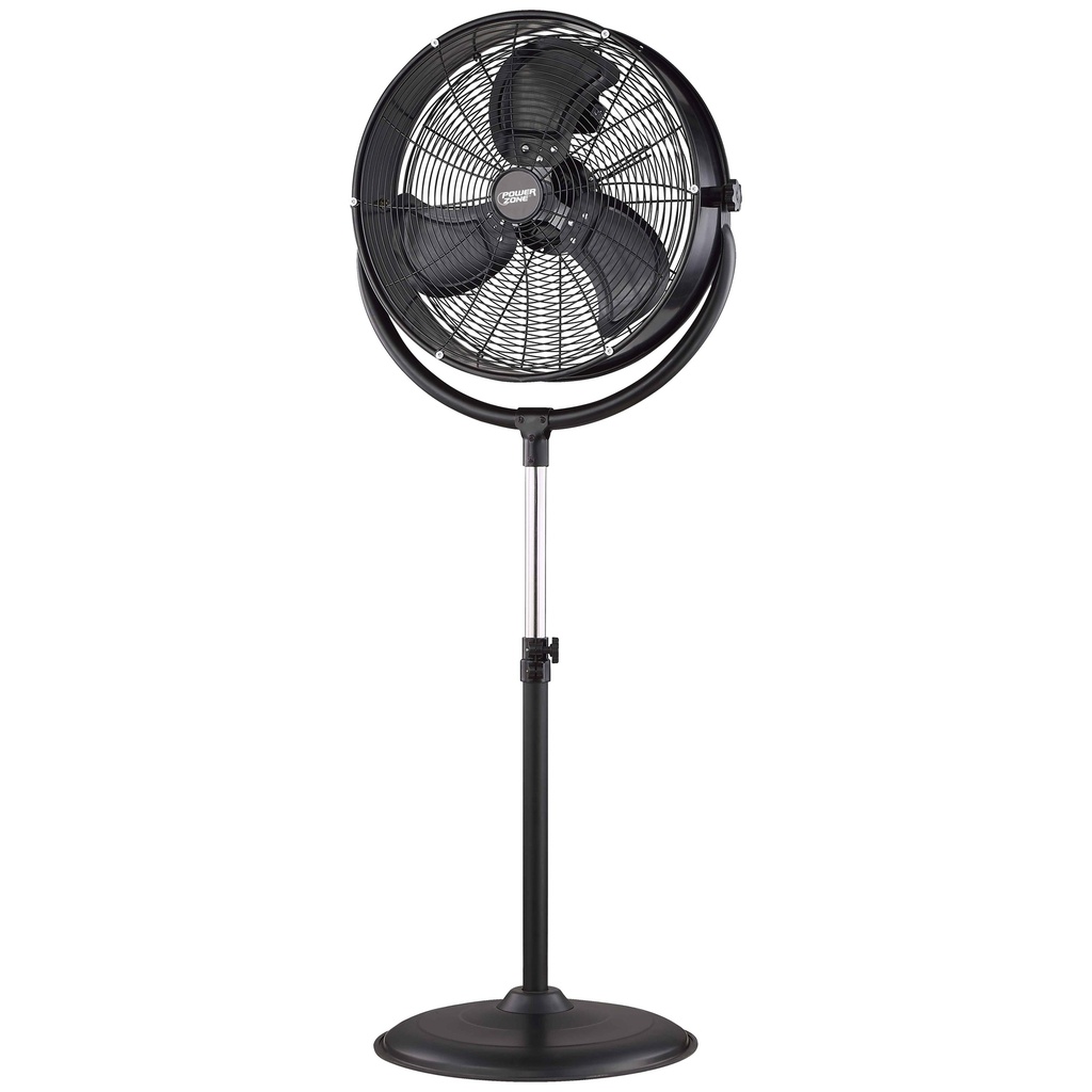 Pedestal Fan 20" High Velocity Drum Black