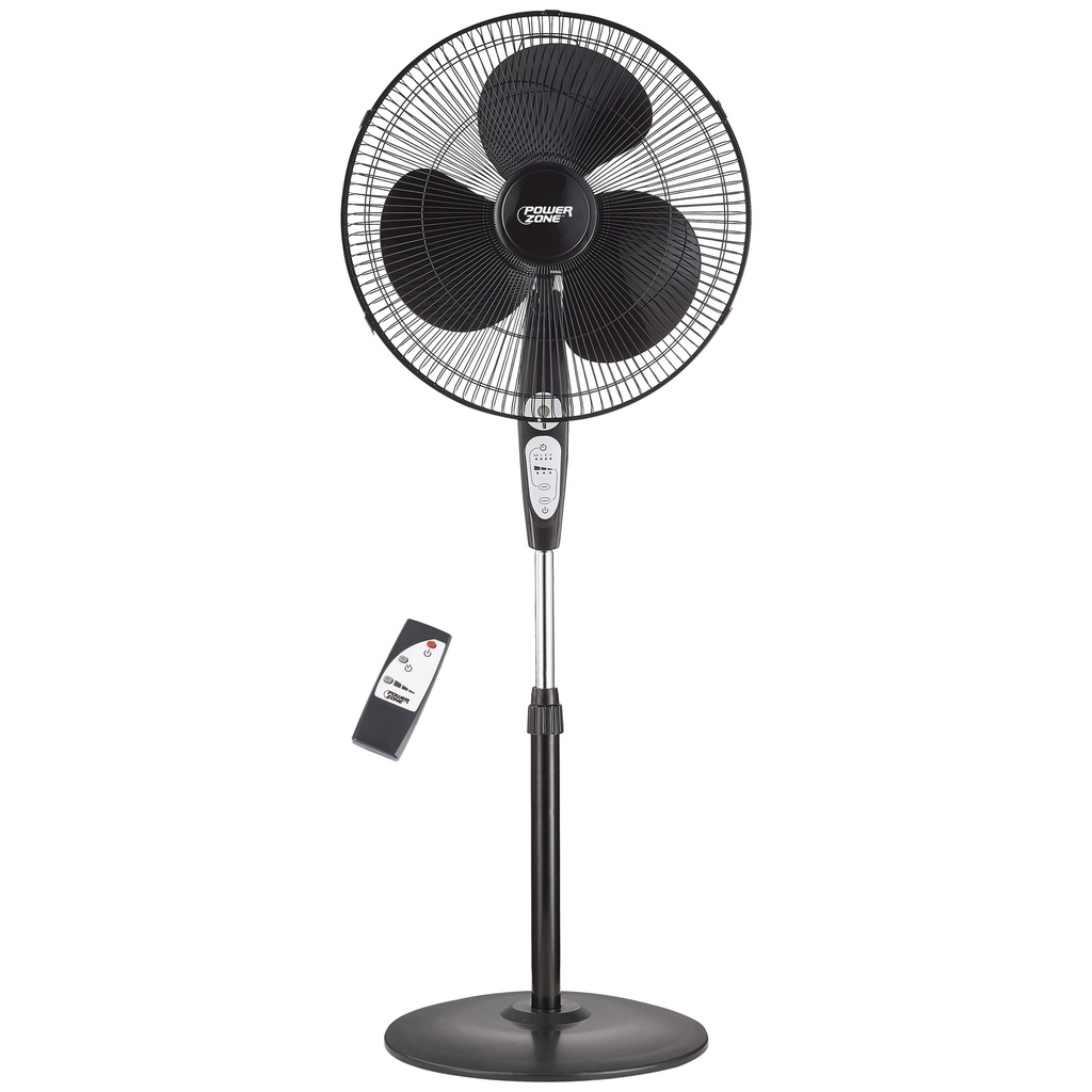 Stand Fan 18" Remote Control 3 Blade Black