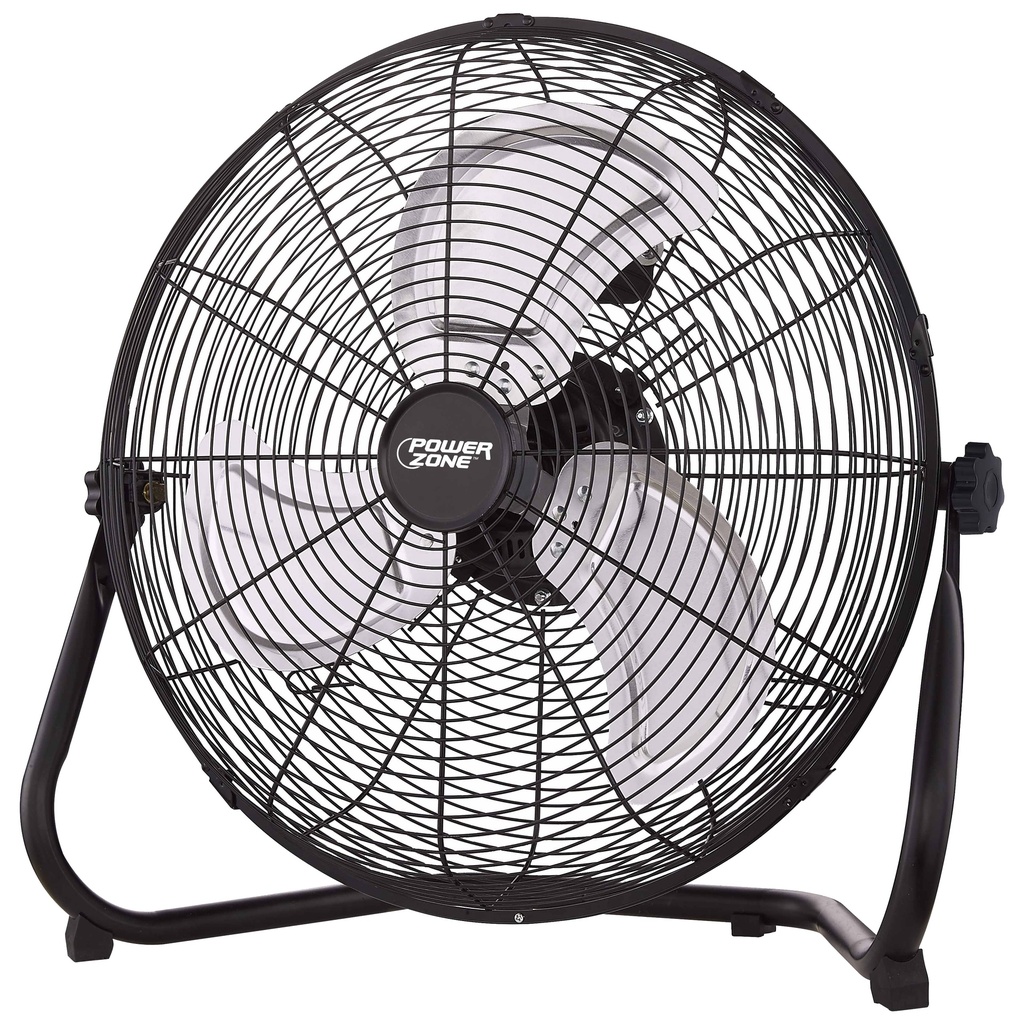 Floor Fan 18" High Velocity 3-Blade Black
