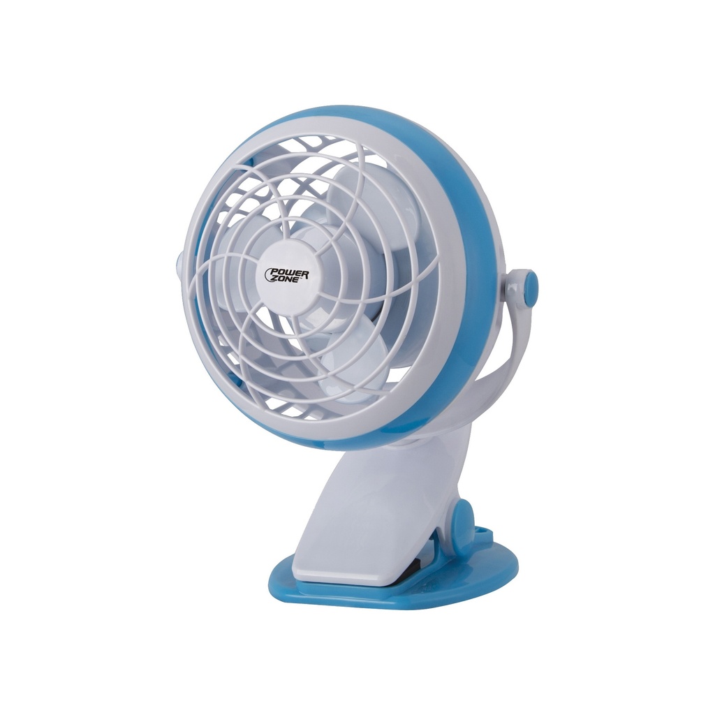 Desk/Clip-On Fan 4" Dual Powered