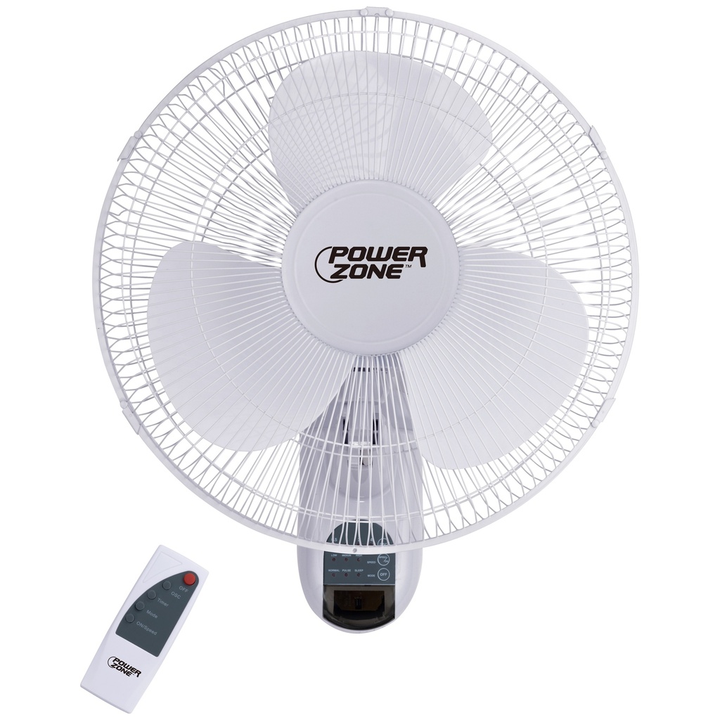 Wall Fan 16" w/Remote Control White