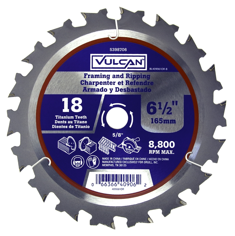 Circular Saw Blade 6-1/2" x 18T