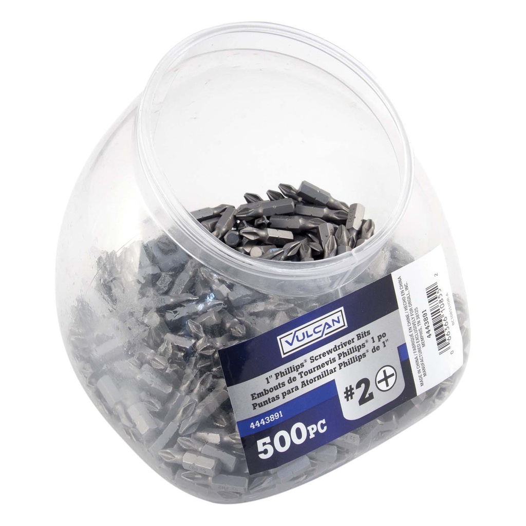 BIT SCRDRV PHLP NO2 500TUB 1IN