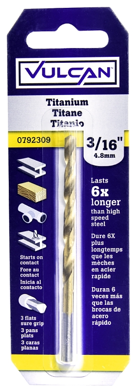 Titanium Drill Bit 3/16"