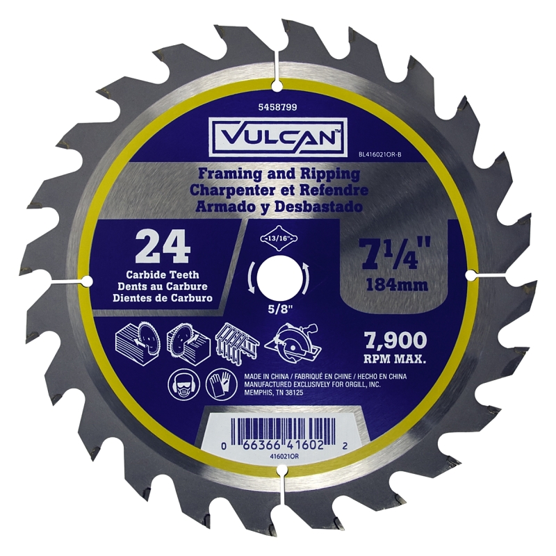 Circular Saw Blade 7-1/4" x 24T