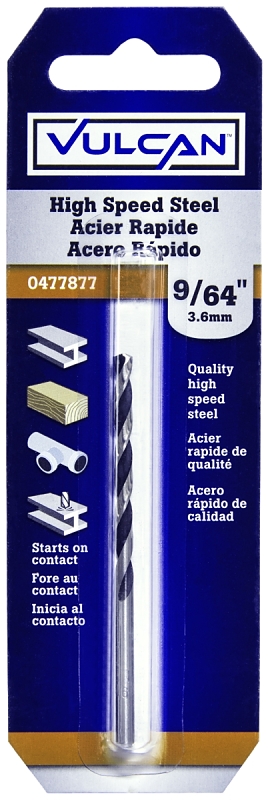 Drill Bit High Speed Steel 9/64"
