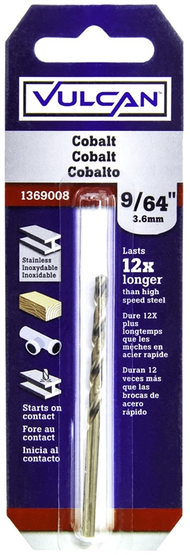 Drill Bit Cobalt 9/64"