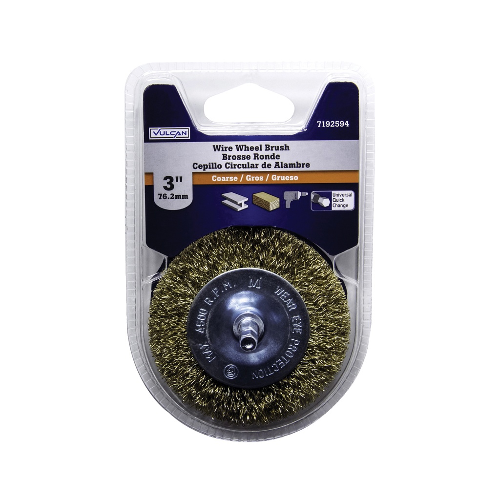 BRUSH WHL 1/4IN SHNK 3IN CRSE