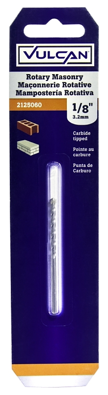 Rotary Masonry Drill Bit 1/8"x2-1/2"