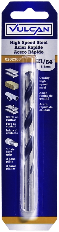 Drill Bit High Speed Steel 21/64"