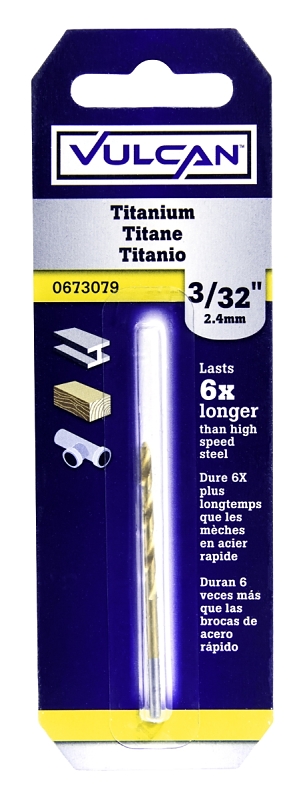 BIT DRILL TIITANIUM 3/32IN