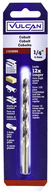 Cobalt Drill Bit 1/4"