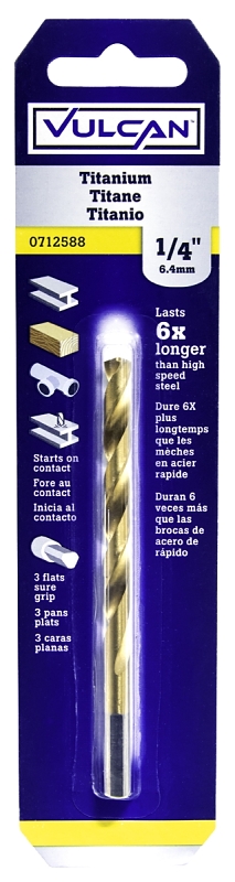 Titanium Drill Bit 1/4"